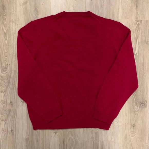 Club Room 100% Lambs Wool Long Sleeve Red Sweater size XL - Picture 2 of 7